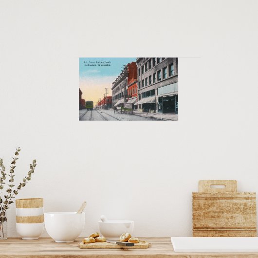 Südlicher Blick aus der Elk Street Poster (Küche)