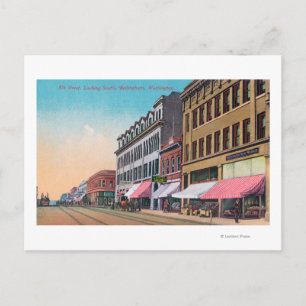 Südlicher Blick von Elk Street Bellingham, WA Postkarte