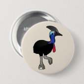 Südlicher Cassowary Button (Vorne & Hinten)