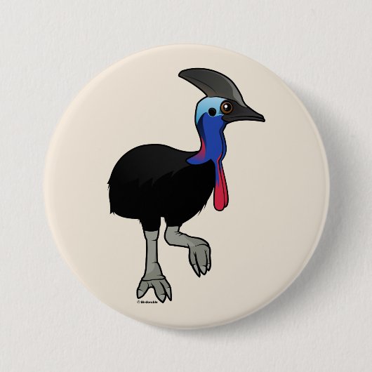 Südlicher Cassowary Button (Vorderseite)