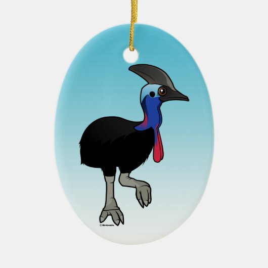 Südlicher Cassowary Keramik Ornament (Vorne)