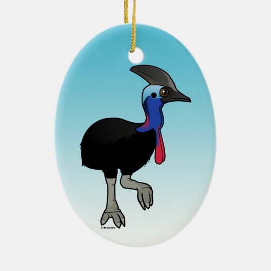 Südlicher Cassowary Keramik Ornament (Hinten)