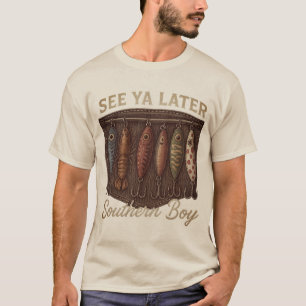 Südlicher Jungen-Angler Rustikale Jagd T-Shirt
