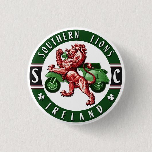 Südlicher Löwe-Roller-Verein Button (Vorderseite)