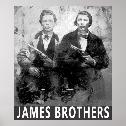 SÜDLICHER OUTLAWS FRANK & JESSE JAMES POSTER (Vorne)