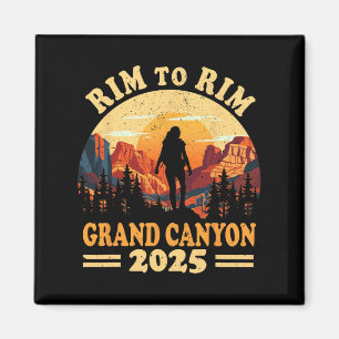 Südlicher Rand zum nördlichen Rand Grand Canyon 20 Magnet
