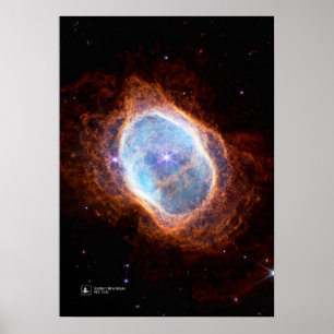Südlicher Ring Nebel, NGC 3132 (James Webb/JWST) Poster