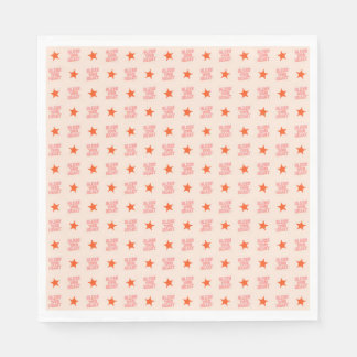 Südlicher Schnee: Ihr Herz segnen (pink & orange) Serviette