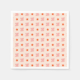 Südlicher Schnee: Ihr Herz segnen (pink & orange) Serviette