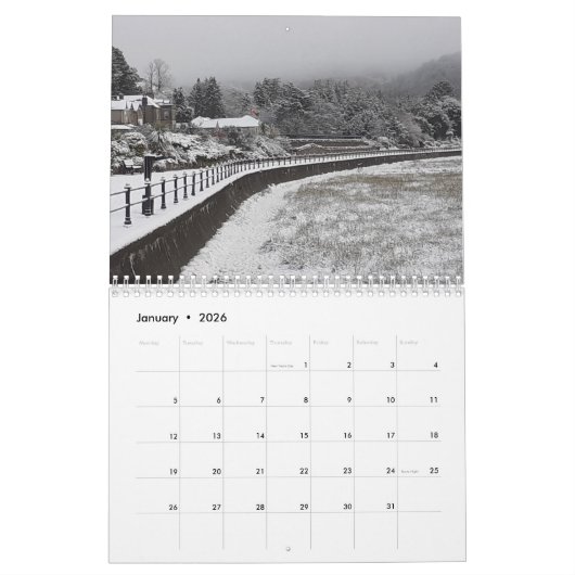 Südlicher Seen- und Furchtkalender 2024 Kalender (Jan 2026)