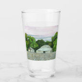 Südlicher Sonnenuntergang Glas (Rückseite)