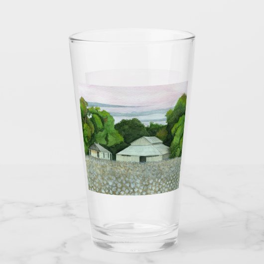 Südlicher Sonnenuntergang Glas (Vorderseite)