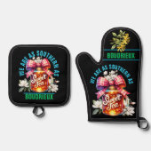 Südlicher Tee Oven Mitt & Pot Holder Set (Vorderseite)