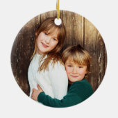 Südlicher Weihnachtsmarkt - Foto Keramik Ornament (Hinten)