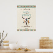 Südlicher Western Boho Begrüßungszeichen Poster (Küche)