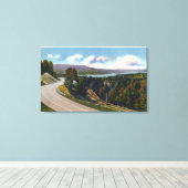 Südlicher Zugang zum See von der Autobahn Leinwanddruck (Insitu (Holzboden))