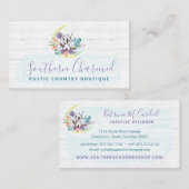 Südliches Baumwollmoon und Land aus rustikalem Hol Visitenkarte (Vorne/Hinten)