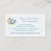 Südliches Baumwollmoon und Land aus rustikalem Hol Visitenkarte (Rückseite)