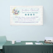 Südliches Baumwollmoon und rustikales Holzland Banner (Messeveranstaltung)