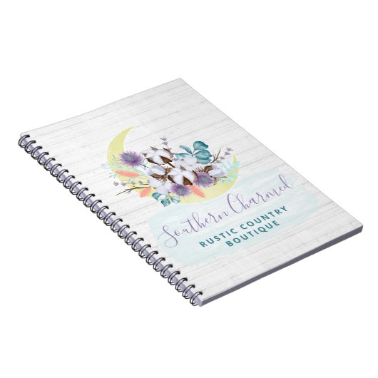 Südliches Baumwollmoon und rustikales Holzland Notizblock (Rechte Seite)