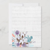 Südliches Brautparty aus Baumwolle Einladung (Rückseite)