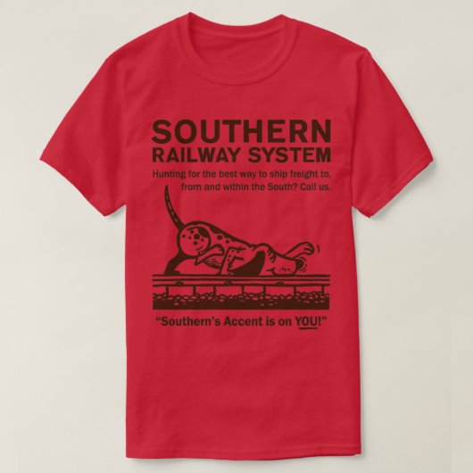 Südliches Eisenbahnsystem T-Shirt (Design vorne)