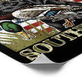 Südliches Entenjagdschwarzes Labor im Freien Poster (Ecke)