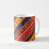 Südliches Folklore-Muster Kaffeetasse (VorderseiteRechts)