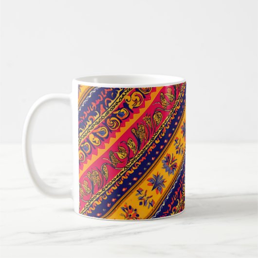 Südliches Folklore-Muster Kaffeetasse (Links)