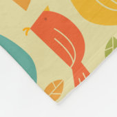 Südliches Grammatik-Diagramm-Vogel-Muster Fleecedecke (Ecke)