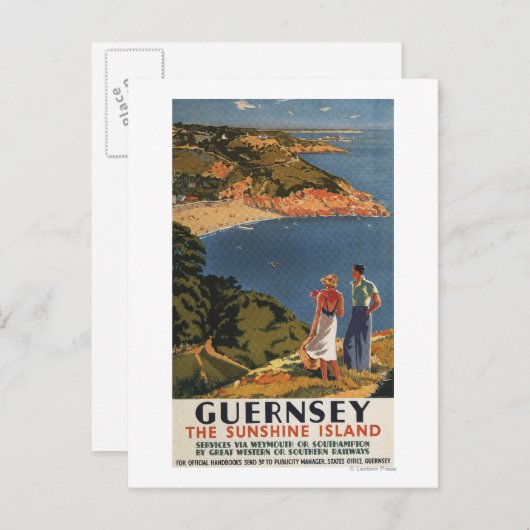 Südliches/Großes Western-Eisenbahnpaket auf Klippe Postkarte (Vorne/Hinten)