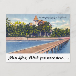 Südliches Haus, Key West Postkarte