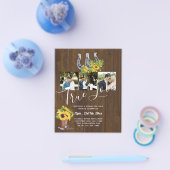 Südliches Land - Rustikales Foto - Hochzeit Flyer (Einzeln)