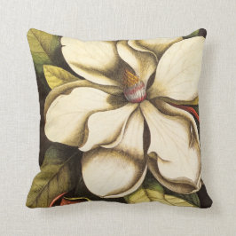 Südliches Magnolien Blossom Vintag Kissen