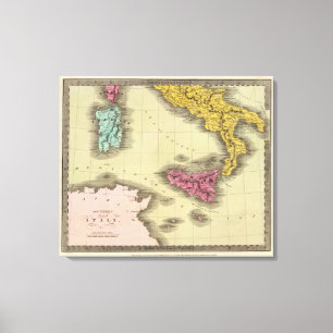 Südliches Teil von Italien Leinwanddruck