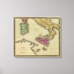 Südliches Teil von Italien Leinwanddruck