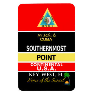 Südlichste Punkt-Boje Key West Magnet