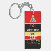 Südlichste Punkt-Boje Key West Schlüsselanhänger (Vorderseite links)