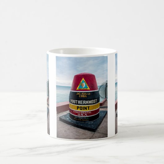 Südlichste Punkt-Tasse Kaffeetasse (Mittel)