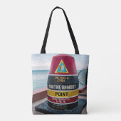 Südlichster Punkt ganz über Druck-Taschen-Tasche Tasche (Rückseite)