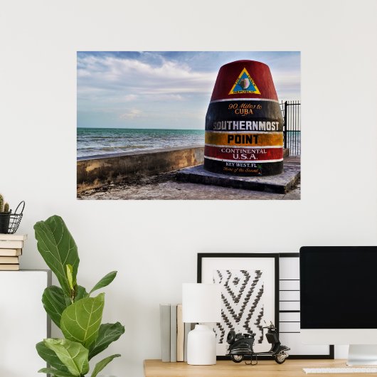 südlichster Punkt im Westen Poster (Heimbüro)