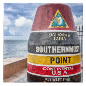 Südlichster Punkt Key West Fliese (Vorderseite)