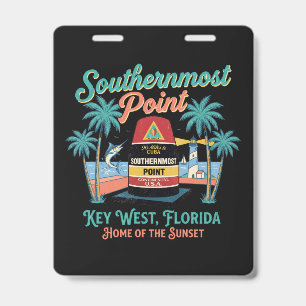 Südlichster Punkt Key West Retro-Tropisches Flair Ausweis