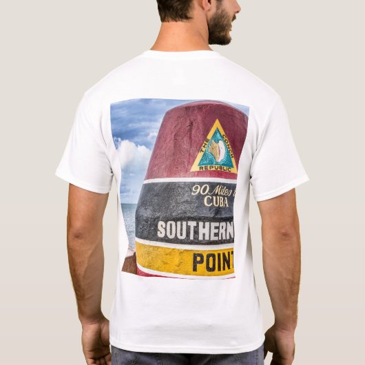 Südlichster Punkt Key West T-Shirt (Rückseite)