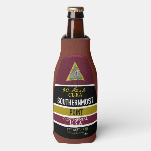 südlichster Punkt Marker Cooler Flaschenkühler (Flaschenvorderseite)