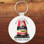 südlichster Punkt Schlüsselanhänger (Vorderseite)