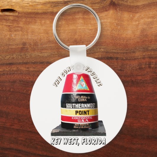 südlichster Punkt Schlüsselanhänger (Vorderseite)