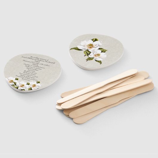 Südmagnolia-Hochzeitsprogramm Fächer (Non-assembled)