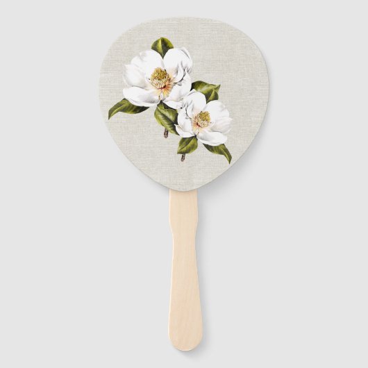 Südmagnolia-Hochzeitsprogramm Fächer (Rückseite)