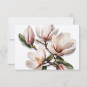 Südmagnolien Hochzeitsstimmung wünscht gute Nachri Mitteilungskarte (Rückseite)